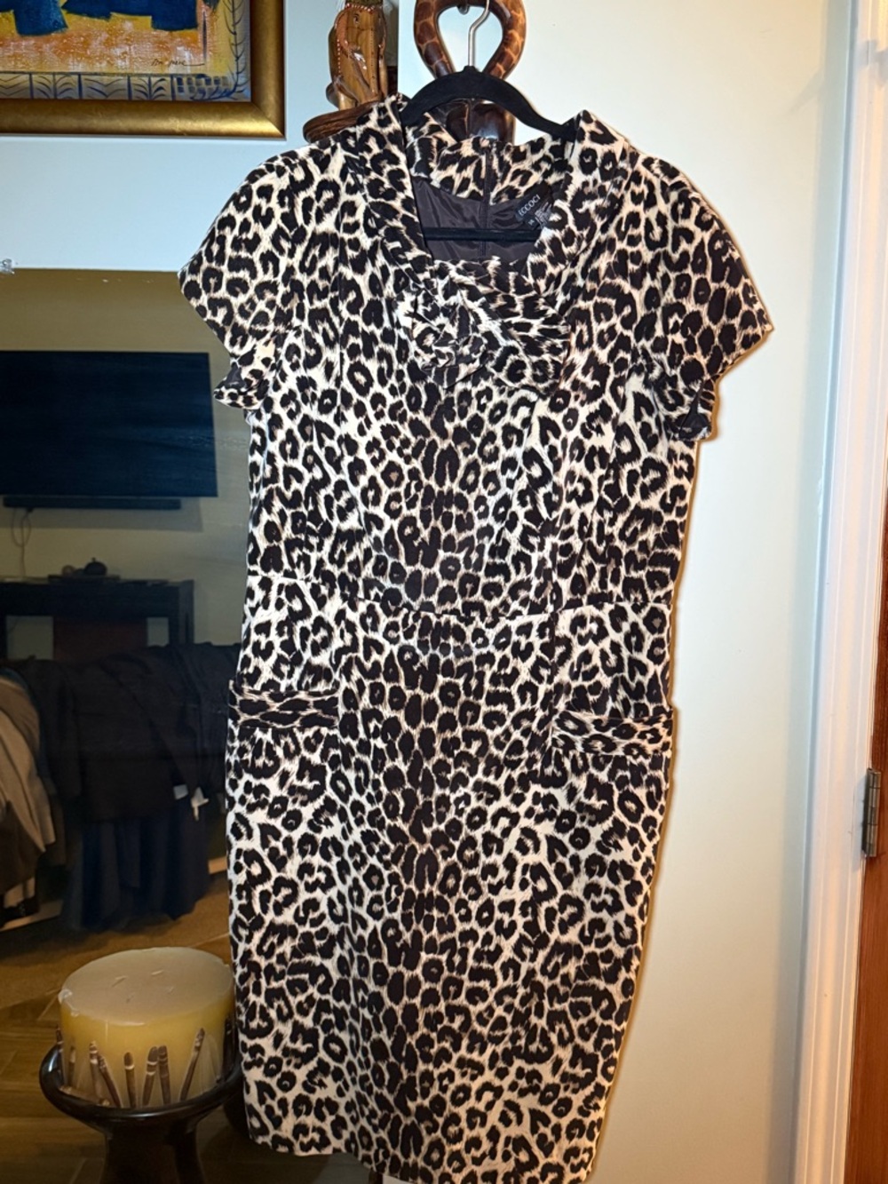 Eccoci cheetah print dress